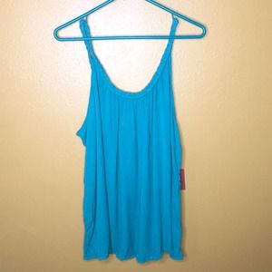 Mossimo Teal Sleeveless Top, XL